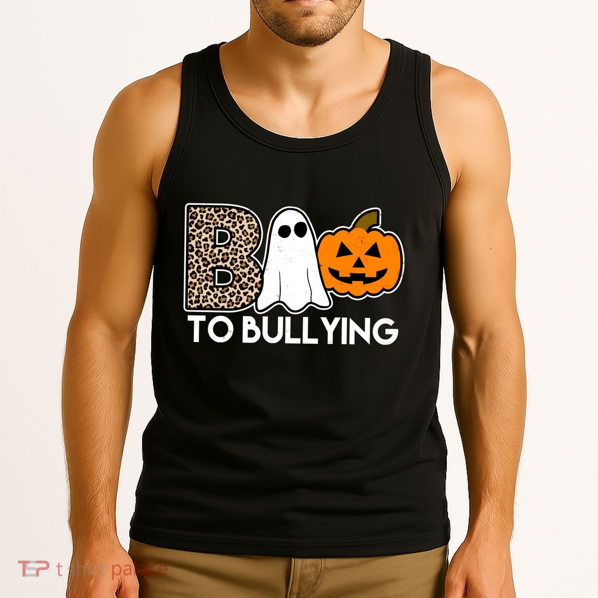 Boo To Bullying Awareness Halloween Tank Top