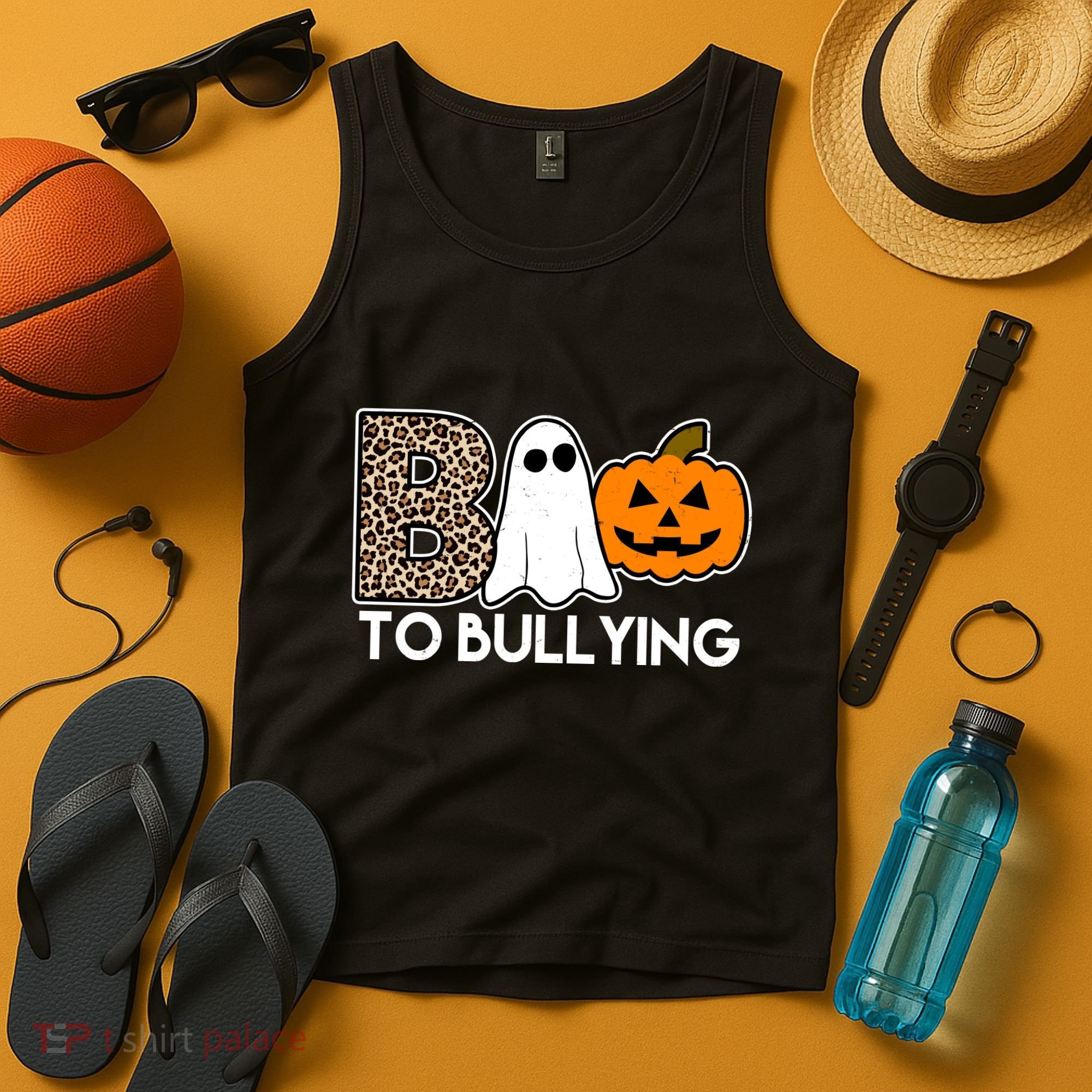 Boo To Bullying Awareness Halloween Tank Top