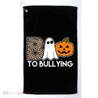 Boo To Bullying Awareness Halloween Golf Towel thumb 0