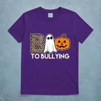 Boo To Bullying Awareness Halloween T-Shirt thumb 5