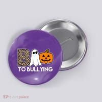 Boo To Bullying Awareness Halloween Button thumb 0