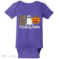 Boo To Bullying Awareness Halloween Baby Bodysuit thumb 0