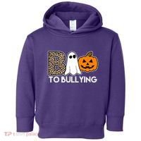 Boo To Bullying Awareness Halloween Toddler Hoodie thumb 0