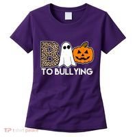 Boo To Bullying Awareness Halloween Women's T-Shirt thumb 0