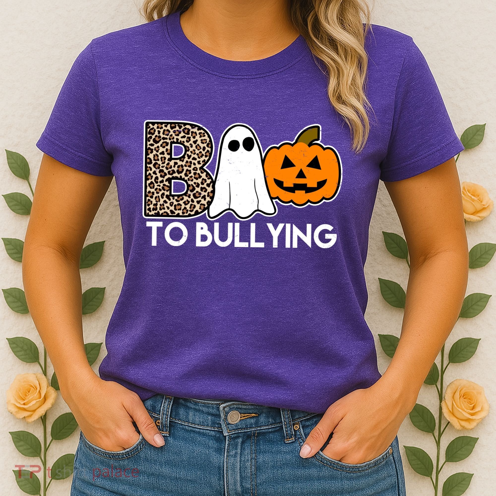 Boo To Bullying Awareness Halloween Women's T-Shirt