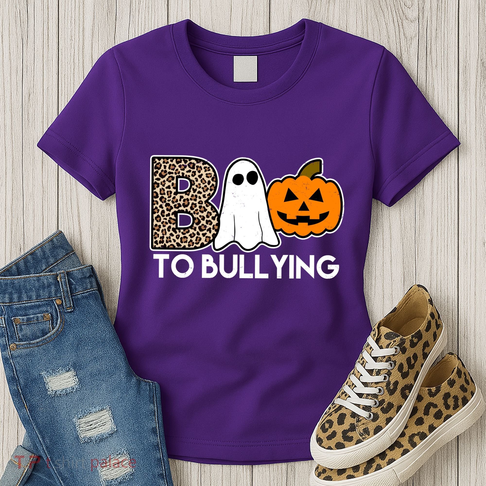 Boo To Bullying Awareness Halloween Women's T-Shirt