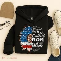Blessed To Be Called Mom And Grammy Sunflower Hoodie thumb 4