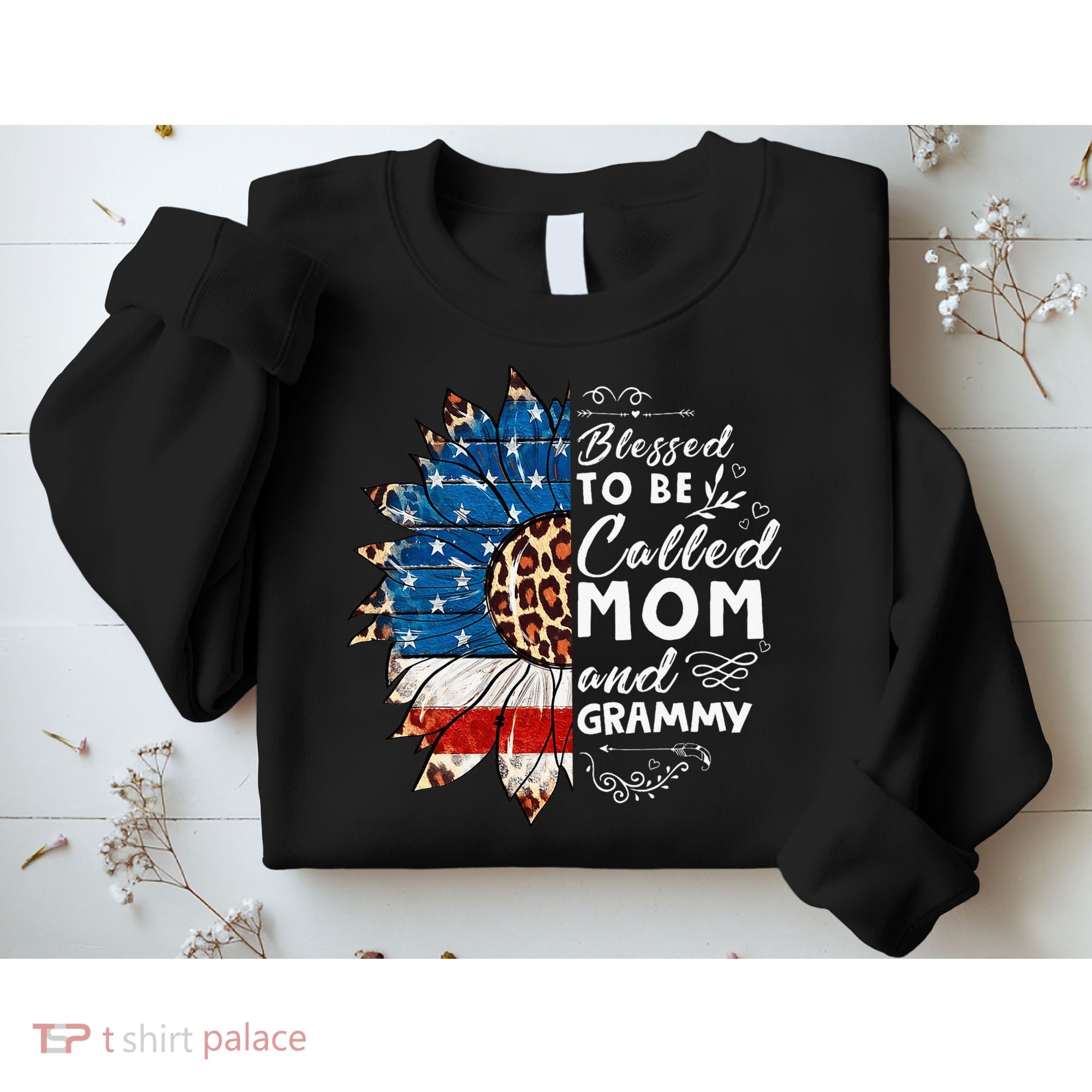 Blessed To Be Called Mom And Grammy Sunflower Sweatshirt