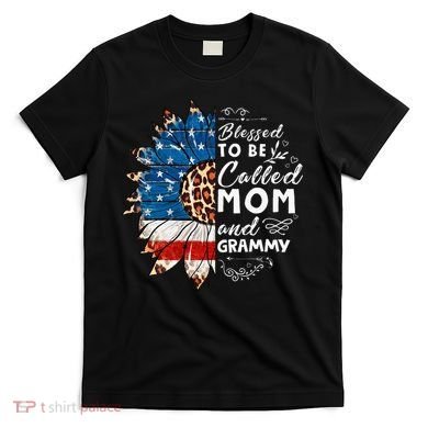 Blessed To Be Called Mom And Grammy Sunflower T-Shirt