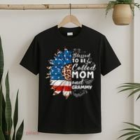 Blessed To Be Called Mom And Grammy Sunflower T-Shirt thumb 2