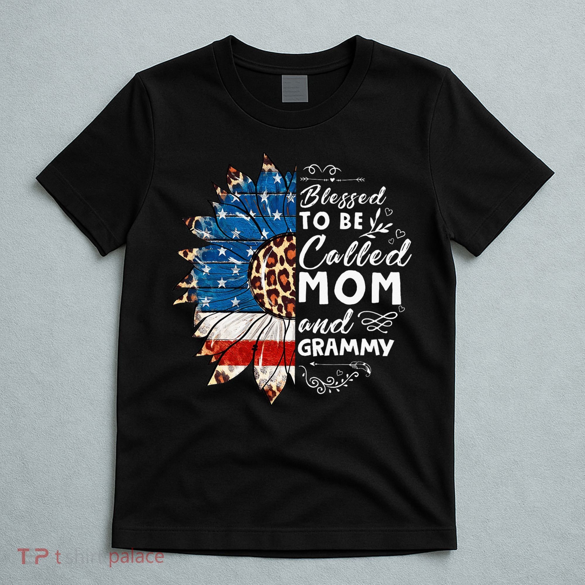 Blessed To Be Called Mom And Grammy Sunflower T-Shirt