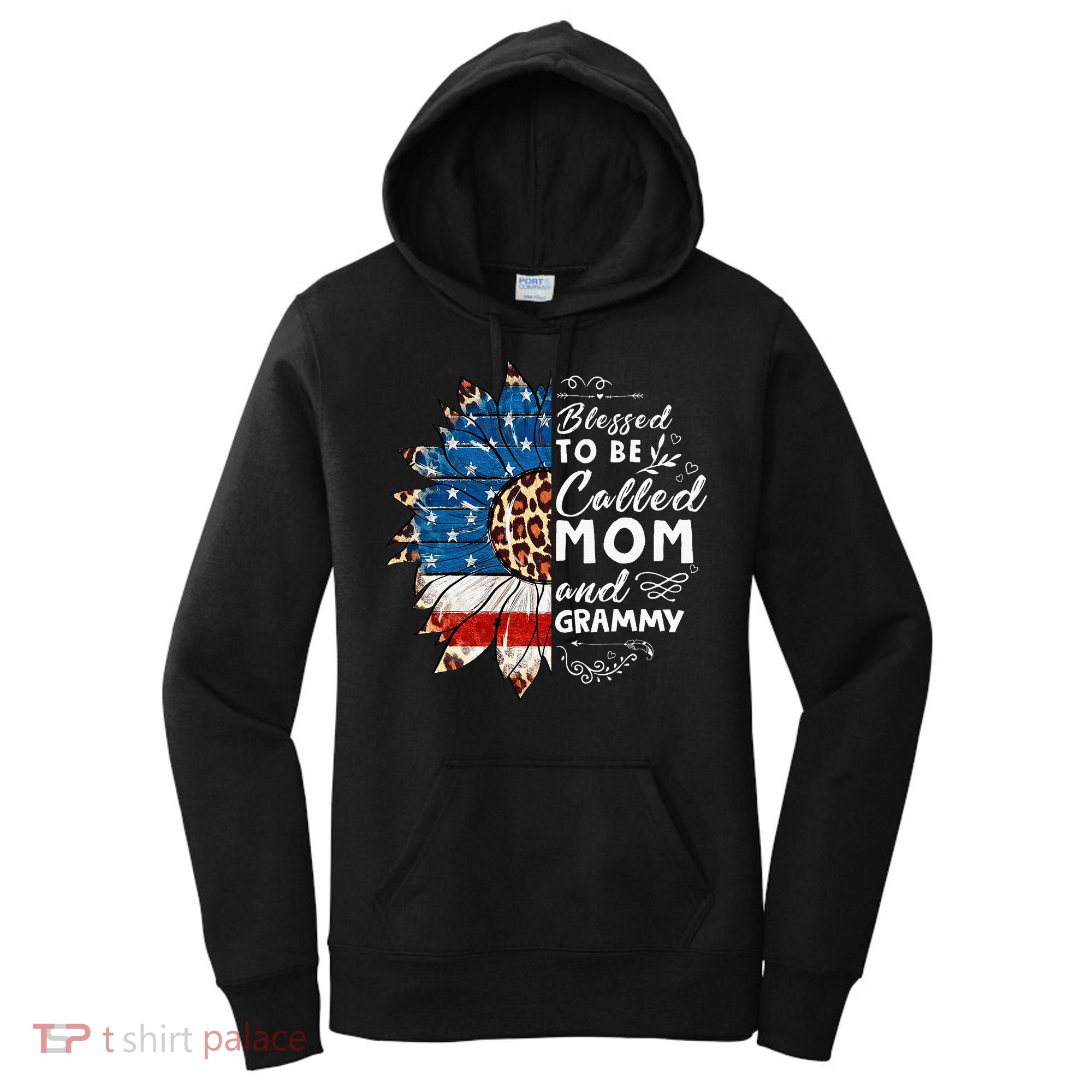 Blessed To Be Called Mom And Grammy Sunflower Women's Hoodie