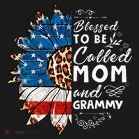 Blessed To Be Called Mom And Grammy Sunflower Women's Hoodie thumb 2