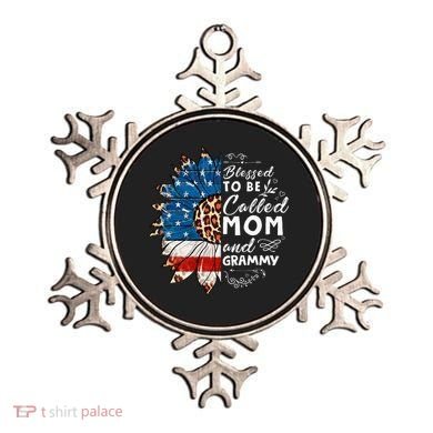 Blessed To Be Called Mom And Grammy Sunflower Ornament