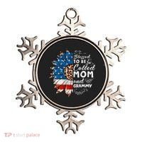 Blessed To Be Called Mom And Grammy Sunflower Ornament thumb 0