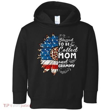 Blessed To Be Called Mom And Grammy Sunflower Toddler Hoodie