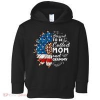 Blessed To Be Called Mom And Grammy Sunflower Toddler Hoodie thumb 0