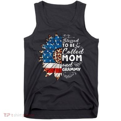 Blessed To Be Called Mom And Grammy Sunflower Tank Top