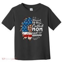 Blessed To Be Called Mom And Grammy Sunflower Toddler T-Shirt thumb 0