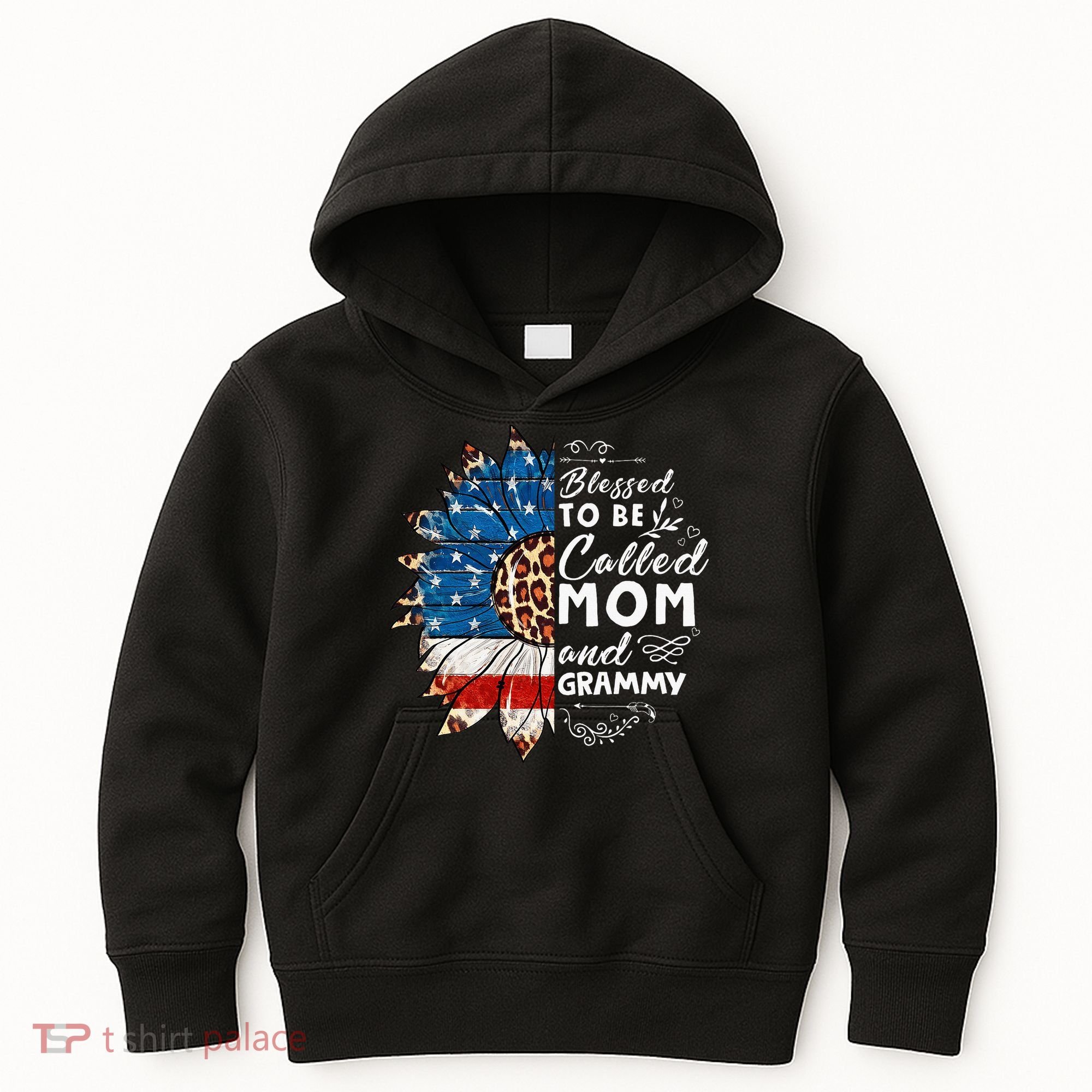 Blessed To Be Called Mom And Grammy Sunflower Kids Hoodie