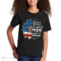 Blessed To Be Called Mom And Grammy Sunflower Kids T-Shirt thumb 2