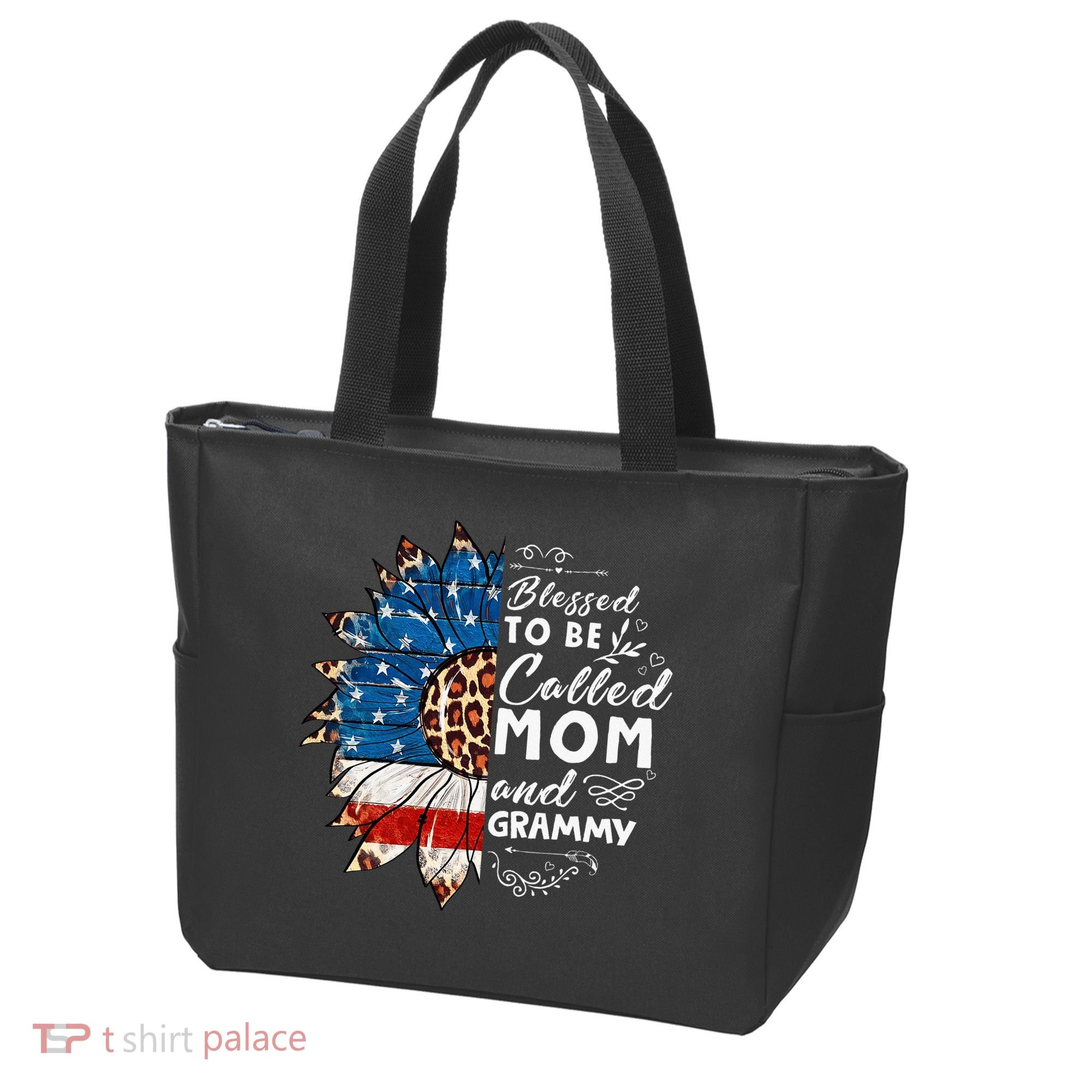 Blessed To Be Called Mom And Grammy Sunflower Tote Bag