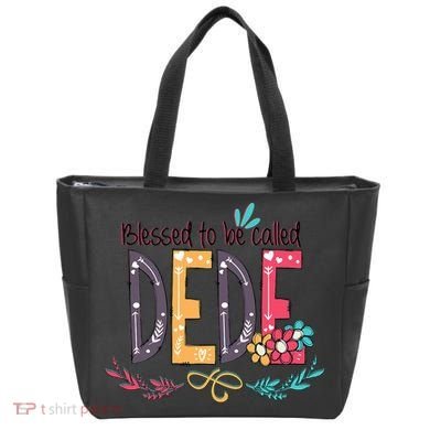 Blessed To Be Called Dede Colorful Grandma Tote Bag