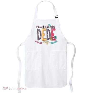 Blessed To Be Called Dede Colorful Grandma Apron