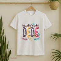 Blessed To Be Called Dede Colorful Grandma T-Shirt thumb 2