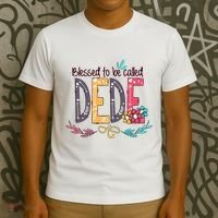 Blessed To Be Called Dede Colorful Grandma T-Shirt thumb 3
