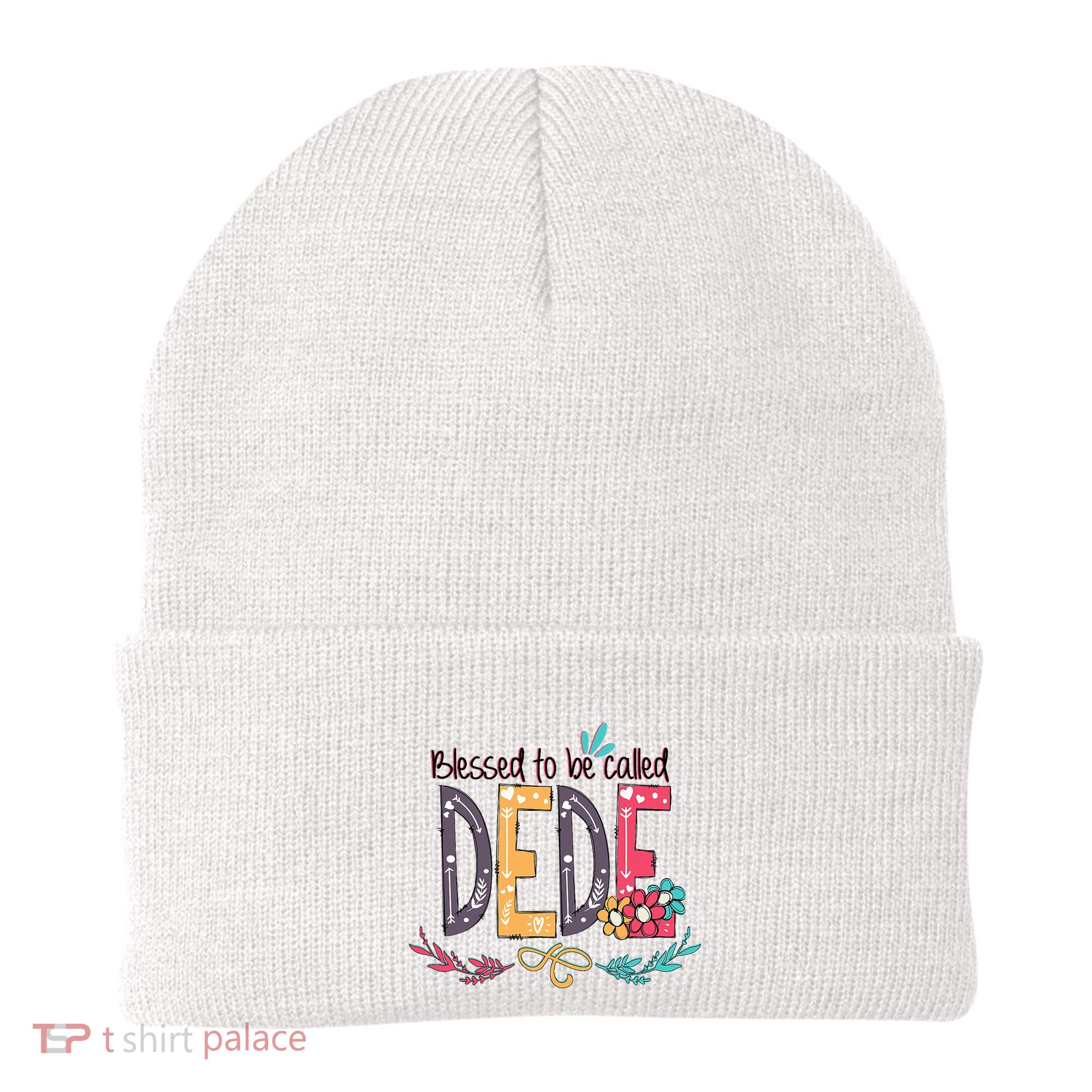 Blessed To Be Called Dede Colorful Grandma Beanie
