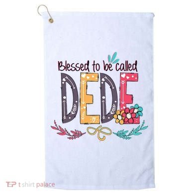 Blessed To Be Called Dede Colorful Grandma Golf Towel