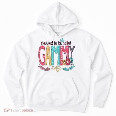 Blessed To Be Called Gammy Colorful Grandma Hoodie