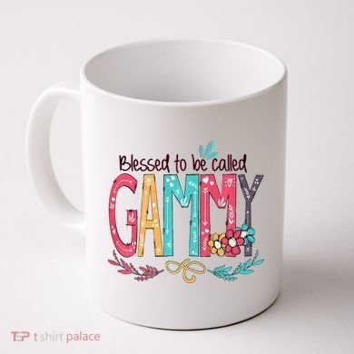 Blessed To Be Called Gammy Colorful Grandma Coffee Mug