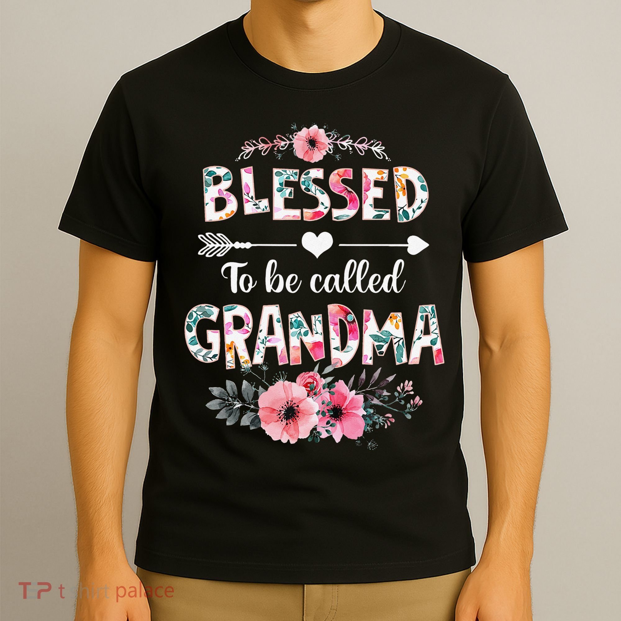 Blessed to be called Grandma Funny Grandma Mothers Day T-Shirt