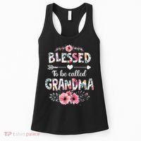 Blessed to be called Grandma Funny Grandma Mothers Day Women's Tank Top thumb 0