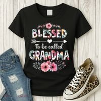 Blessed to be called Grandma Funny Grandma Mothers Day Women's T-Shirt thumb 3