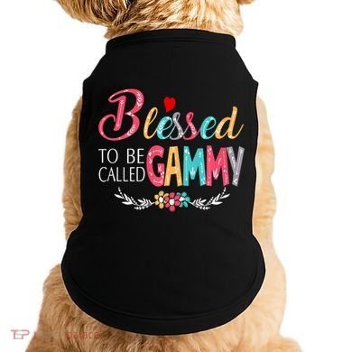 Blessed To Be Called Gammy Colorful Art Doggie Tank