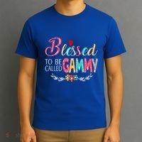 Blessed To Be Called Gammy Colorful Art T-Shirt thumb 3