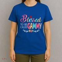 Blessed To Be Called Gammy Colorful Art T-Shirt thumb 4