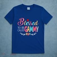 Blessed To Be Called Gammy Colorful Art T-Shirt thumb 5