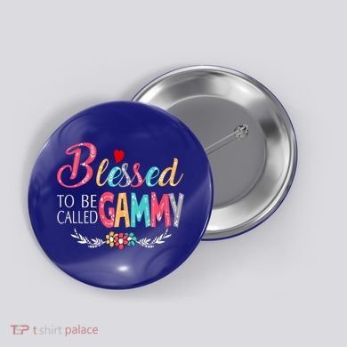 Blessed To Be Called Gammy Colorful Art Button