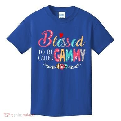 Blessed To Be Called Gammy Colorful Art Kids T-Shirt