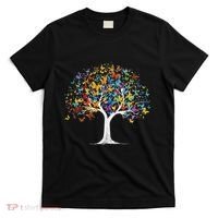 Butterfly Tree Beautiful Butterflies Garden Colorful T-Shirt thumb 0