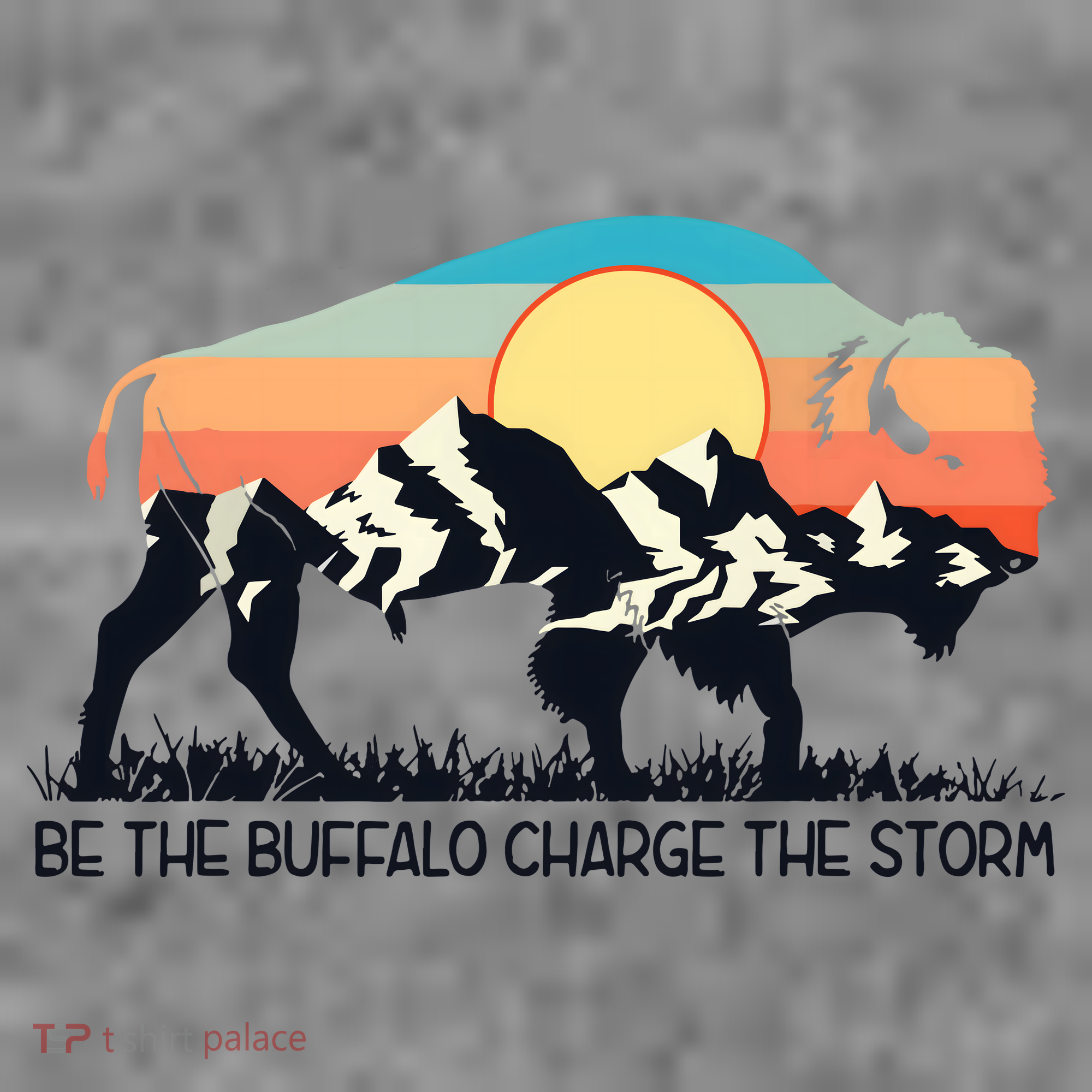 Be The Buffalo Charge The Storm Long Sleeve Shirt