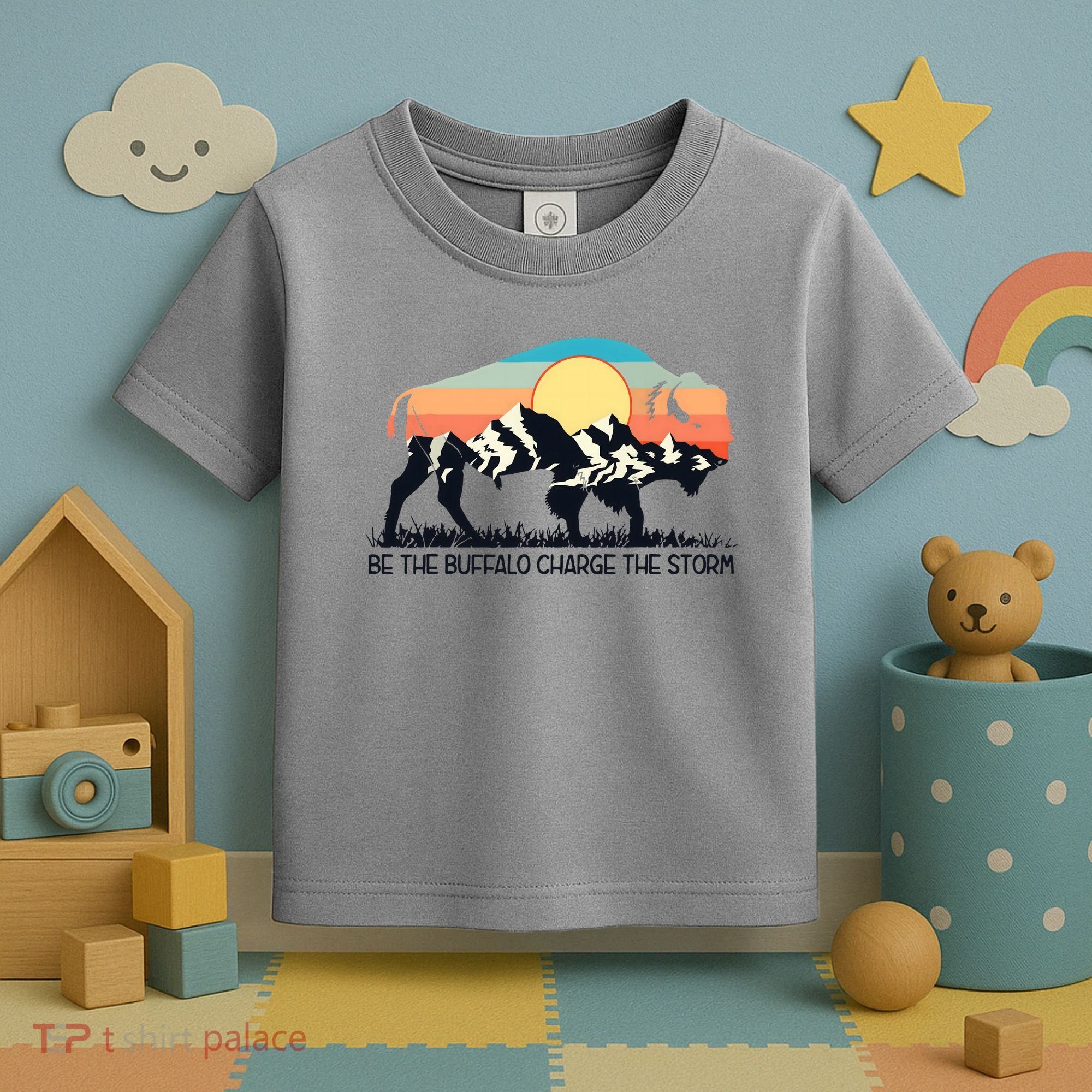 Be The Buffalo Charge The Storm Toddler T-Shirt