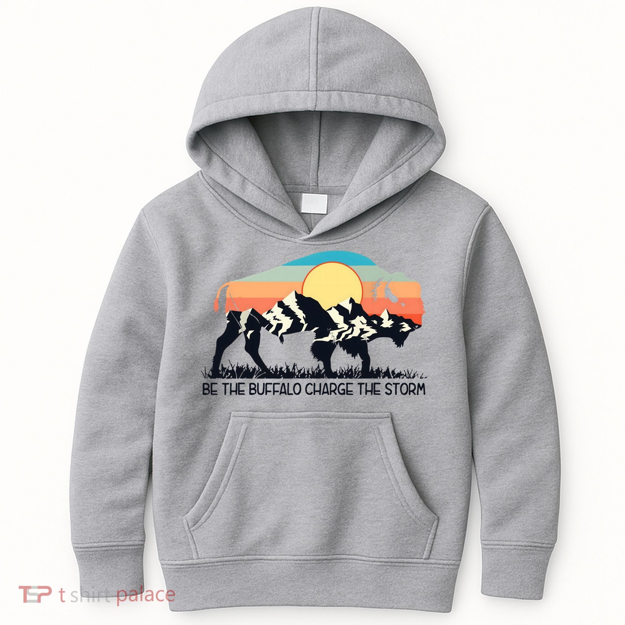 Be The Buffalo Charge The Storm Kids Hoodie