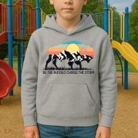 Be The Buffalo Charge The Storm Kids Hoodie thumb 2