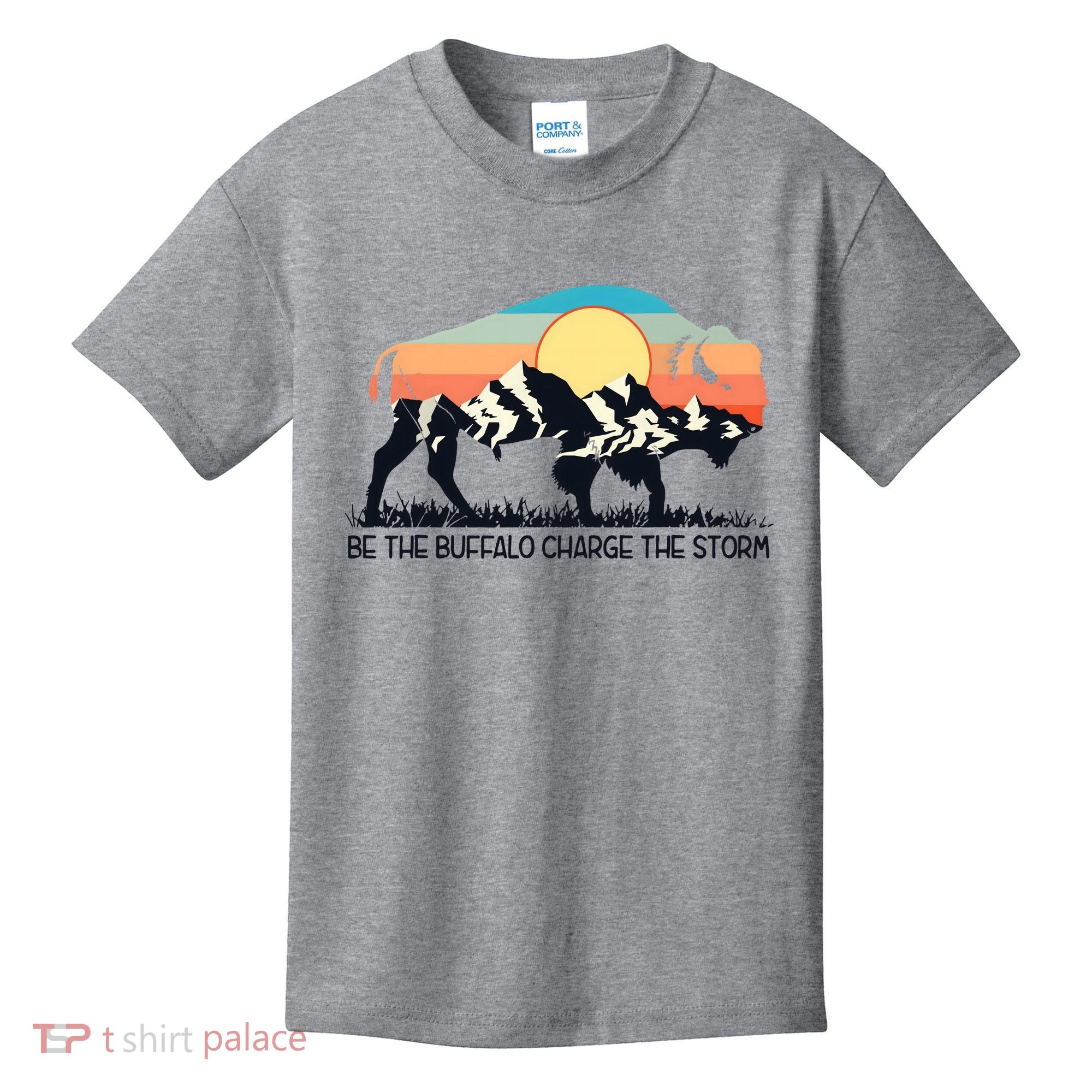 Be The Buffalo Charge The Storm Kids T-Shirt