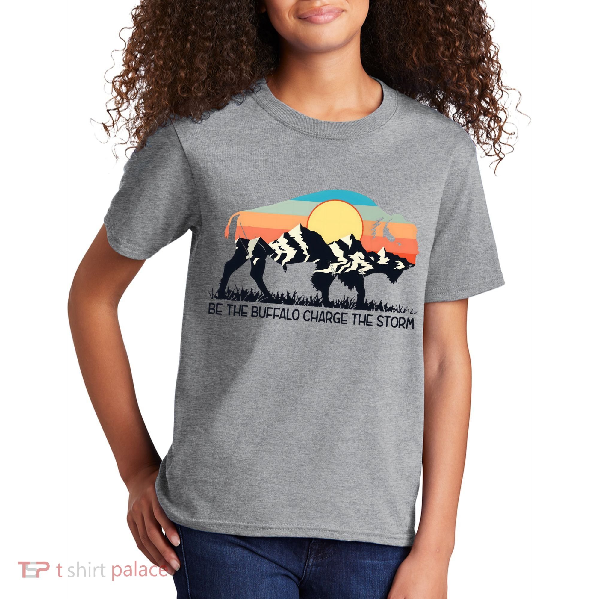 Be The Buffalo Charge The Storm Kids T-Shirt